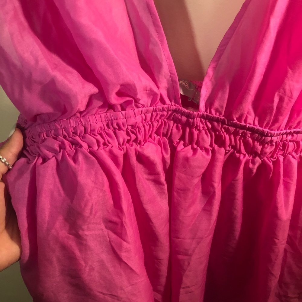 ASOS Hot Pink Swim Coverup - Picture 5 of 6